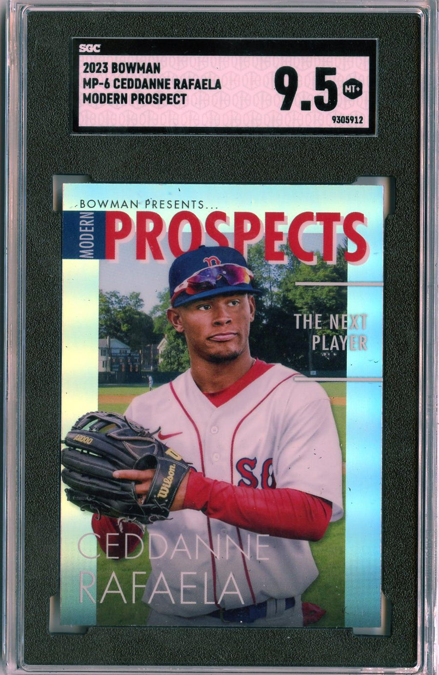 2023 Bowman #MP-6 Ceddanne Rafaela Modern Prospects SGC 9.5 — Front
