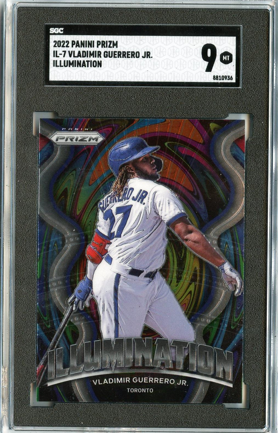 2022 Panini Prizm #IL-7 Vladimir Guerrero Jr. Illumination SGC 9 — Front