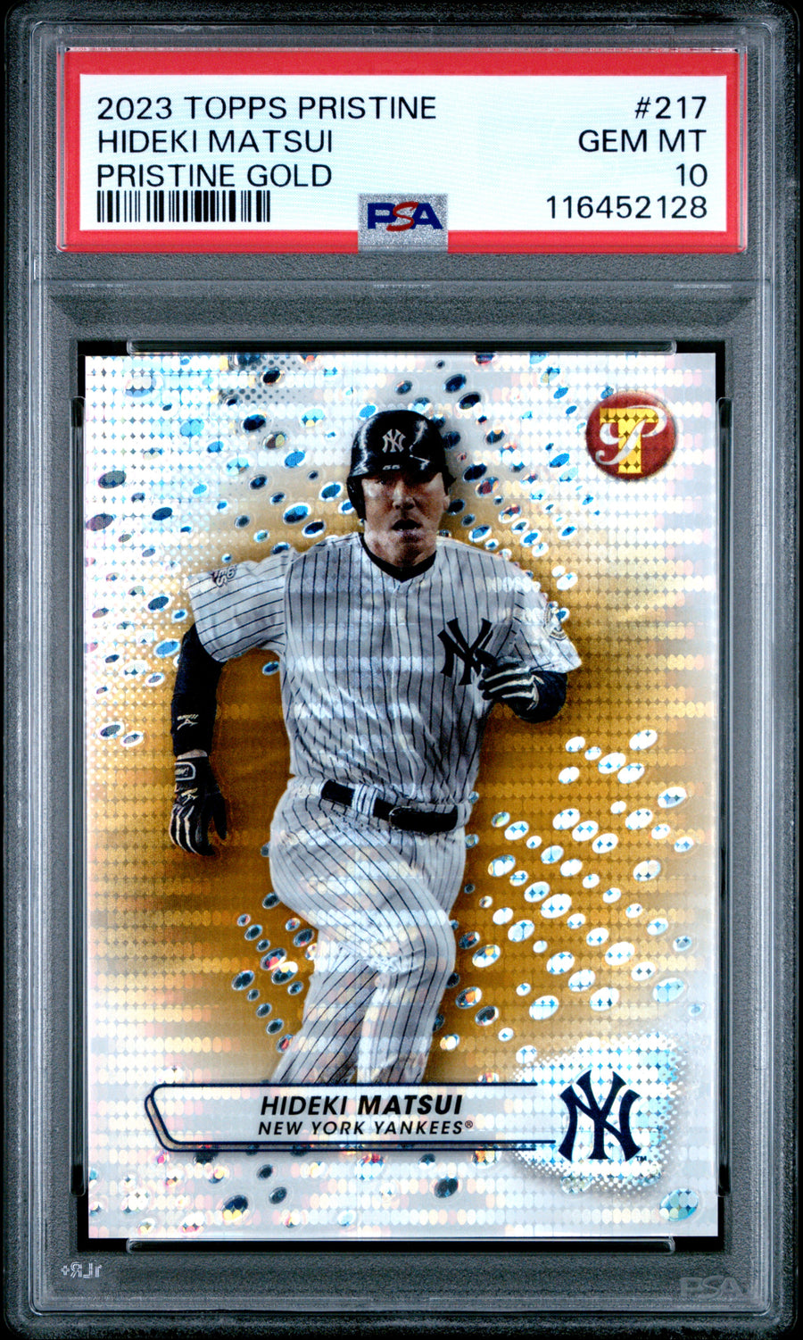 2023 Topps Pristine #217 Hideki Matsui Pristine Gold PSA 10 — Front
