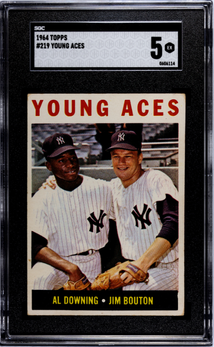 1964 Topps #219 Young Aces SGC 5 — Front