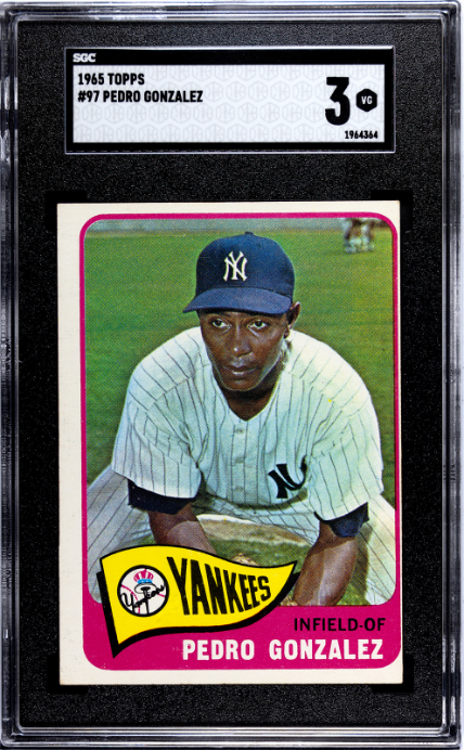 1965 Topps #97 Pedro Gonzalez SGC 3 — Front