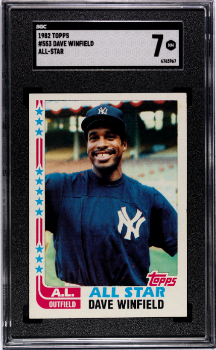 1982 Topps #553 Dave Winfield All-Star SGC 7 — Front