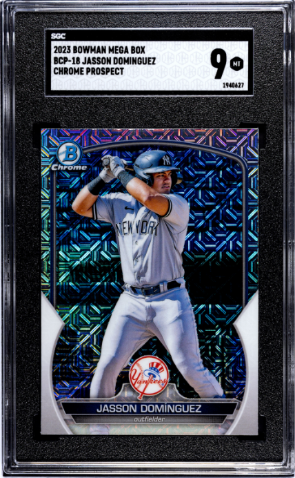 2023 Bowman Mega Box #BCP-18 Jasson Dominguez SGC 9 — Front