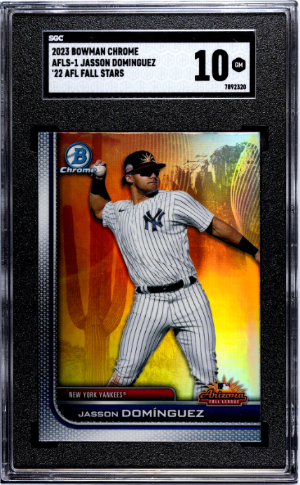 2023 Bowman Chrome #AFLS-1 Jasson Dominguez '22 AFL Fall Stars SGC 10 — Front