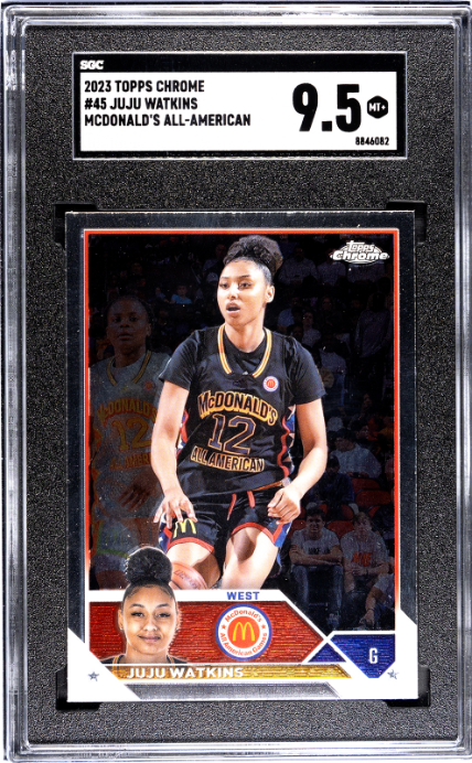 2023 Topps Chrome Mcdonald's All-American #45 Juju Watkins SGC 9.5 — Front