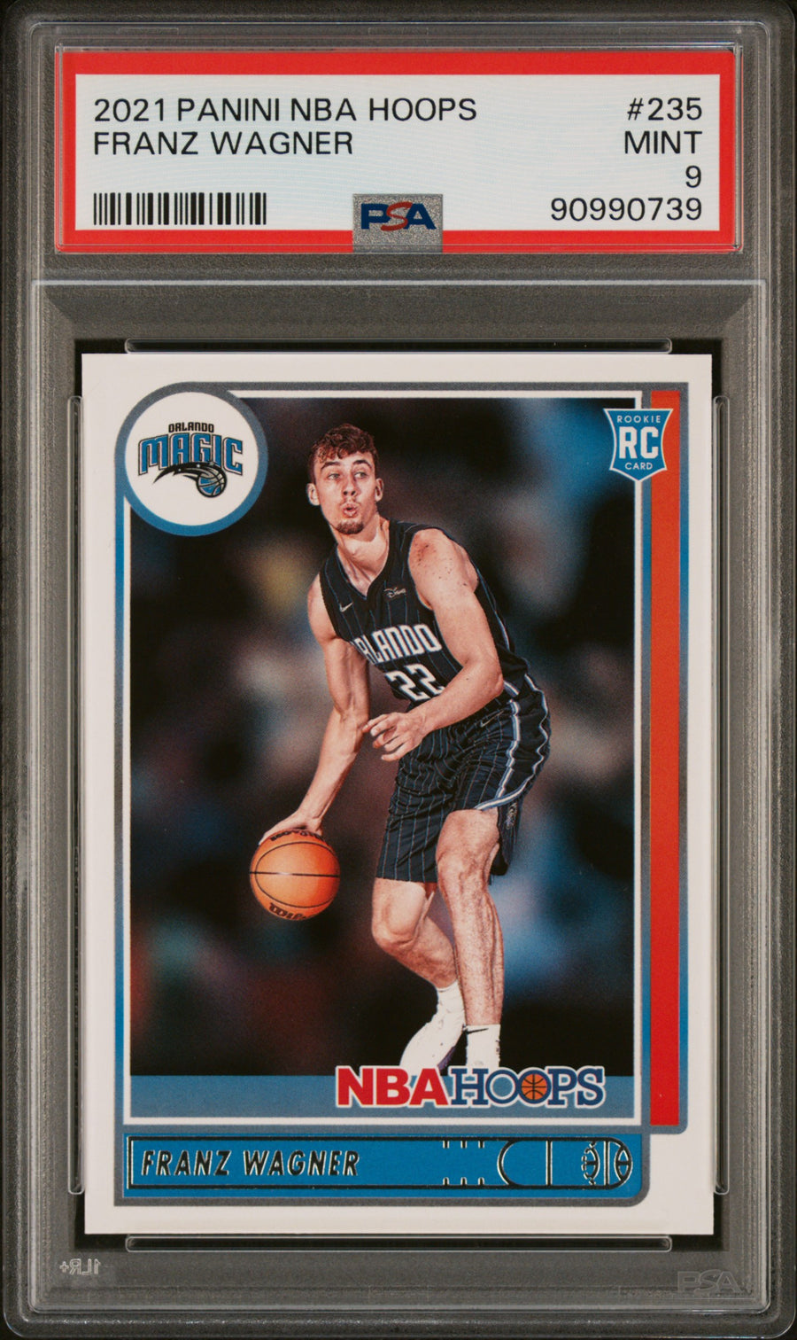 2021 Panini NBA Hoops #235 Franz Wagner RC PSA 9 — Front