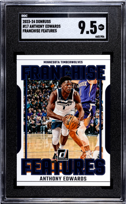 2023-24 Donruss #17 Anthony Edwards Franchise Features SGC 9.5 — Front