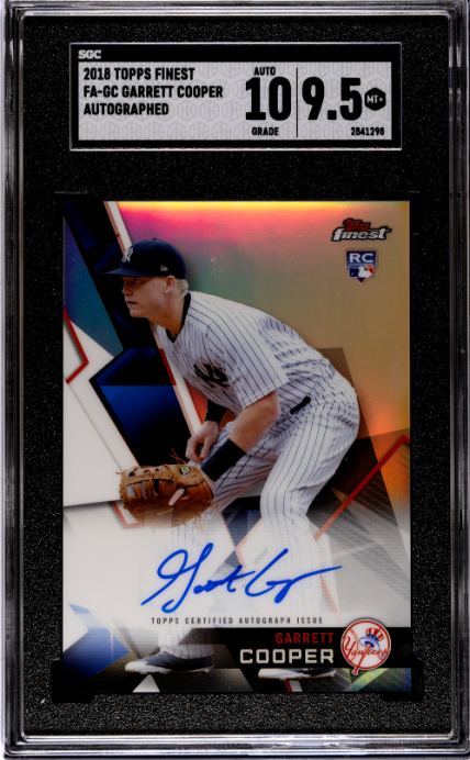 2018 Topps Finest #FA-GC Garrett Cooper RC SGC 9.5-10 — Front