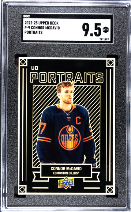 2022-23 Upper Deck #P-9 Connor Mcdavid Portraits SGC 9.5 — Front