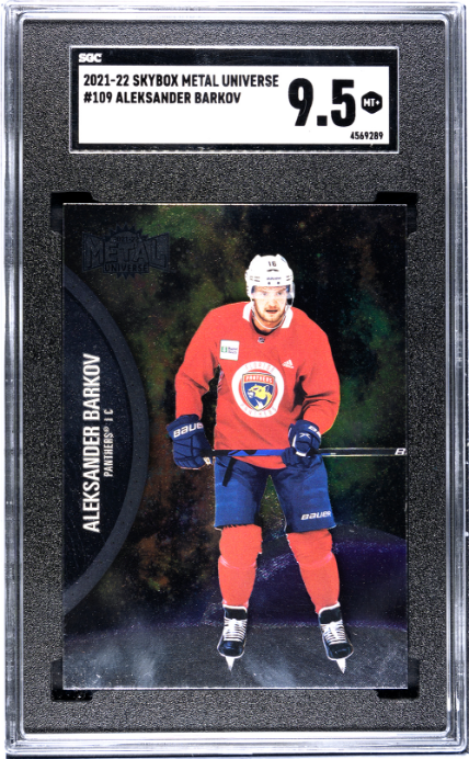 2021-22 Skybox Metal Universe #109 Aleksander Barkov SGC 9.5 — Front