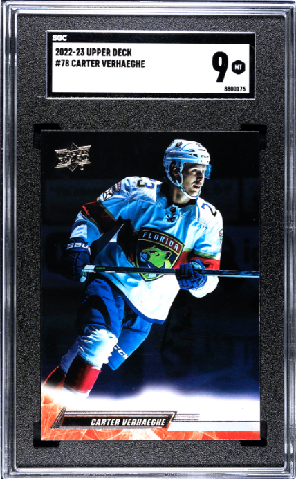 2022-23 Upper Deck #78 Carter Verhaeghe SGC 9 — Front