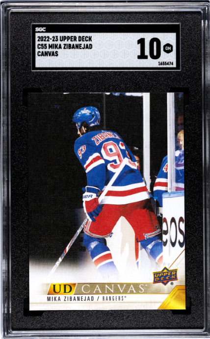 2022-23 Upper Deck #C55 Mika Zibanejad Canvas SGC 10 — Front
