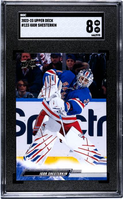 2022-23 Upper Deck #123 Igor Shesterkin SGC 8 — Front