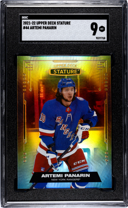 2021-22 Upper Deck Stature #44 Artemi Panarin SGC 9 — Front