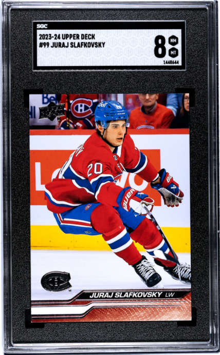 2023-24 Upper Deck #99 Juraj Slafkovsky SGC 8 — Front