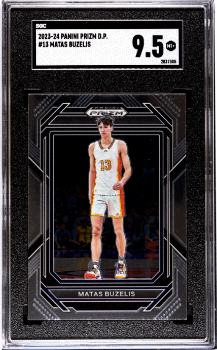2023-24 Panini Prizm Draft Picks #13 Matas Buzelis SGC 9.5 — Front