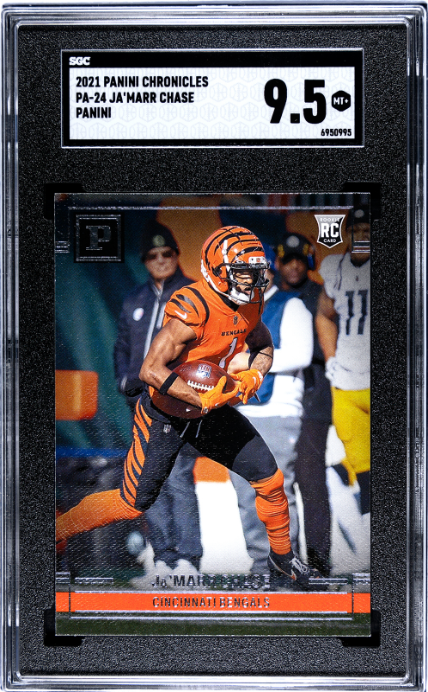 2021 Panini Chronicles #PA-24 Ja'Marr Chase Panini RC SGC 9.5 — Front