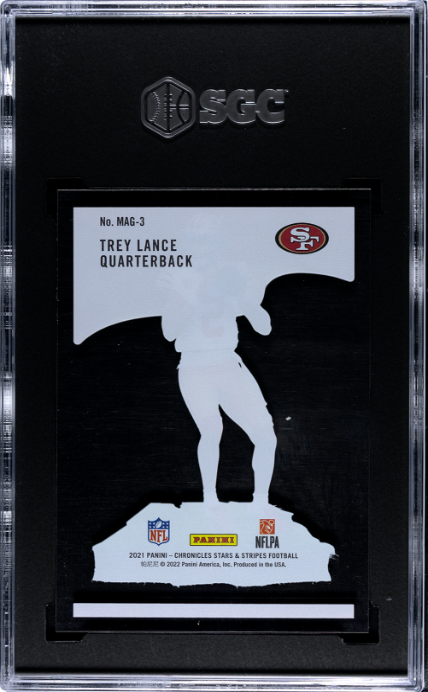 2021 Panini Chronicles #MAG-3 Trey Lance Magnitude RC SGC 9.5 — Back