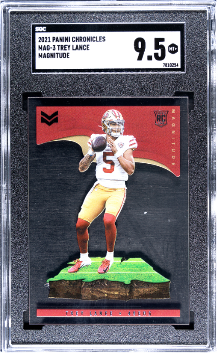 2021 Panini Chronicles #MAG-3 Trey Lance Magnitude RC SGC 9.5 — Front