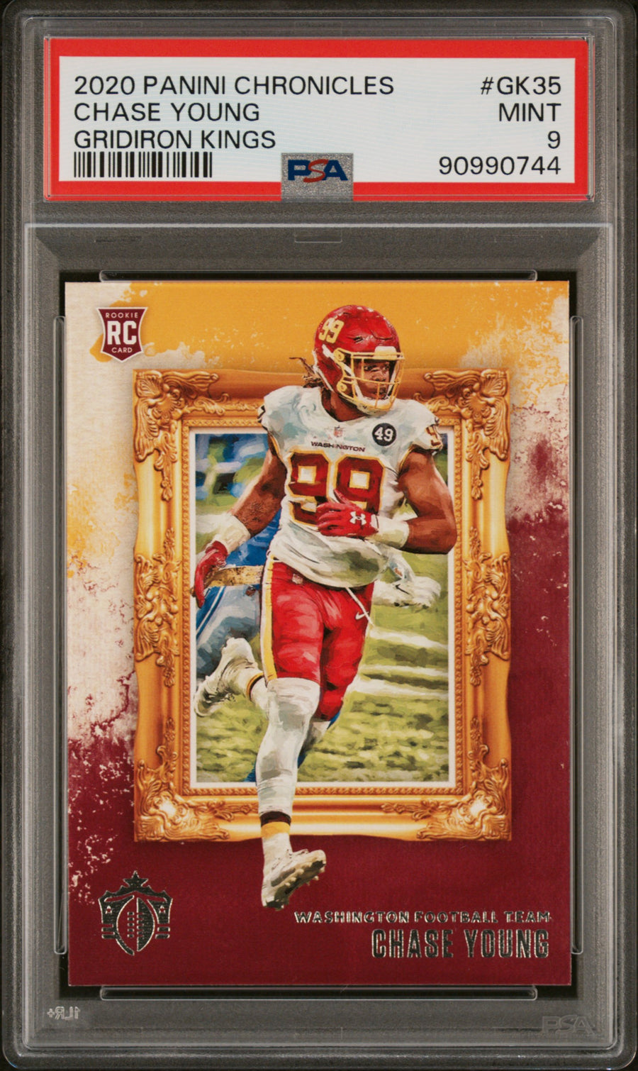 2020 Panini Chronicles Gridiron Kings #GK35 Chase Young RC PSA 9 — Front