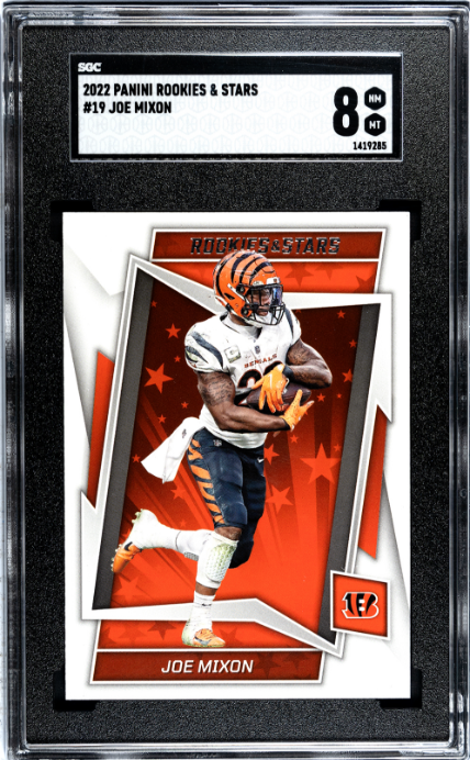2022 Panini Rookies & Stars #19 Joe Mixon SGC 8 — Front