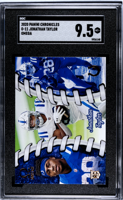 2020 Panini Chronicles #O-11 Jonathan Taylor Omega RC SGC 9.5 — Front
