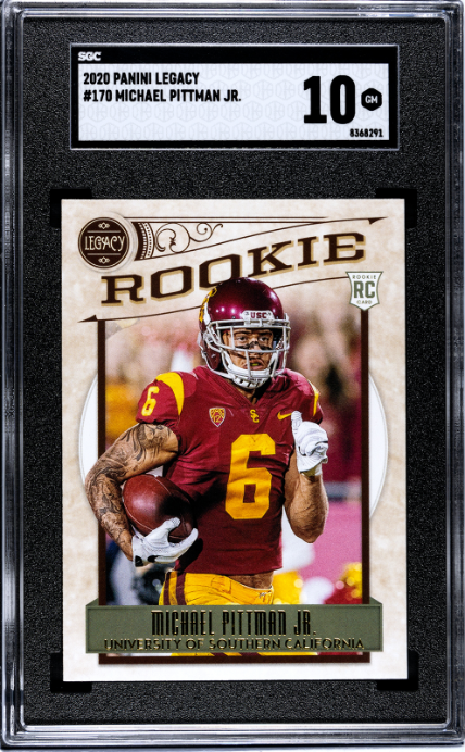 2020 Panini Legacy #170 Michael Pittman Jr. RC SGC 10 — Front
