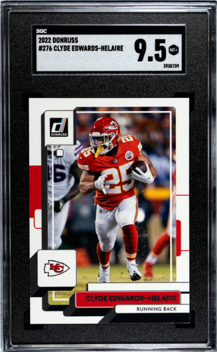 2022 Donruss #276 Clyde Edwards-Helaire SGC 9.5 — Front