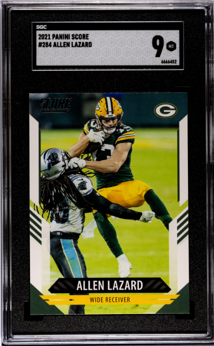 2021 Panini Score #284 Allen Lazard SGC 9 — Front
