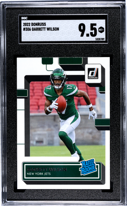 2022 Donruss #306 Garrett Wilson RR SGC 9.5 — Front