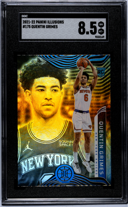 2021-22 Panini Illusions #175 Quentin Grimes RC SGC 8.5 — Front