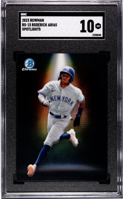 2023 Bowman #BS-15 Roderick Arias Spotlights SGC 10 — Front