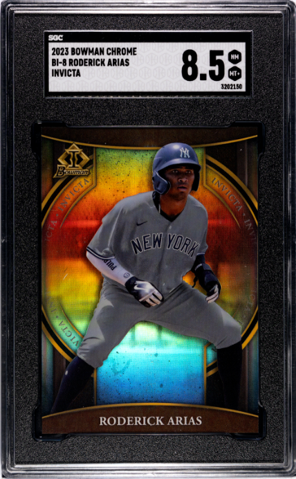 2023 Bowman Chrome #BI-8 Roderick Arias Invicta SGC 8.5 — Front