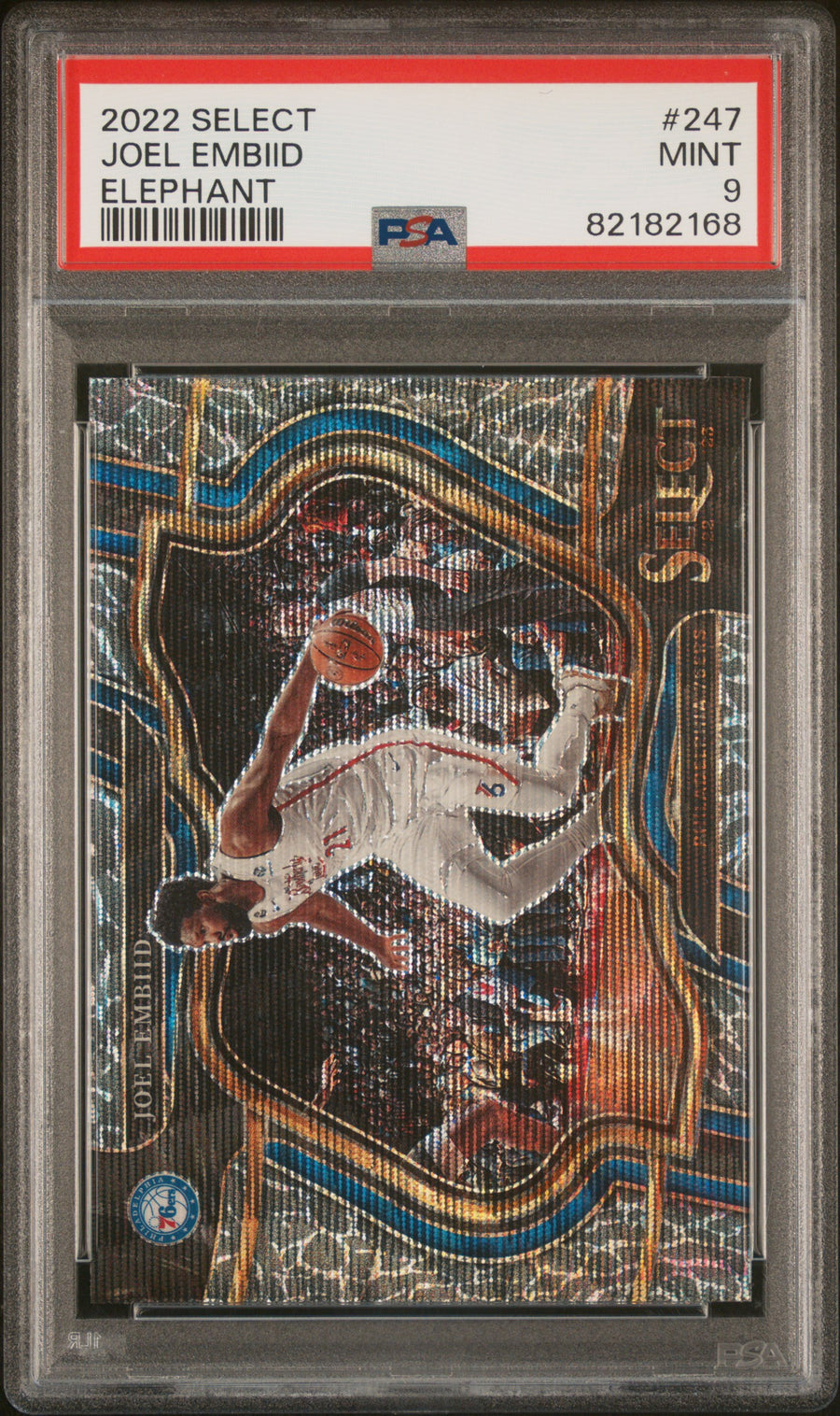 2022 Panini Select #247 Joel Embiid Elephant PSA 9 — Front