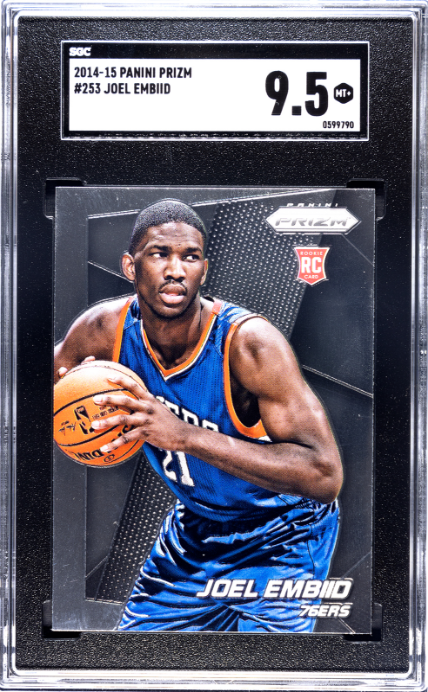 2014-15 Panini Prizm #253 Joel Embiid RC SGC 9.5 — Front