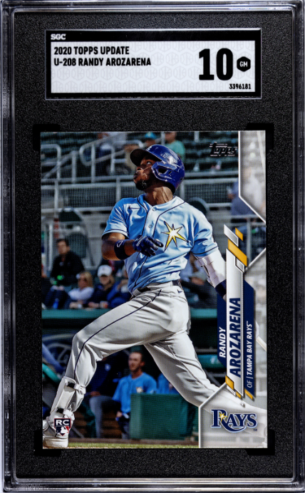 2020 Topps Update #U-208 Randy Arozarena RC SGC 10 — Front