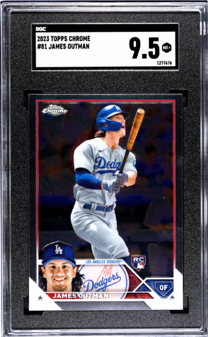 2023 Topps Chrome #81 James Outman RC SGC 9.5 — Front