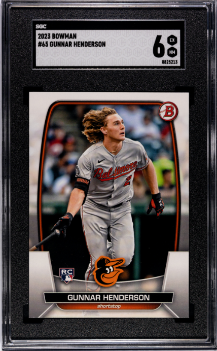 2023 Bowman #65 Gunnar Henderson RC SGC 6 — Front