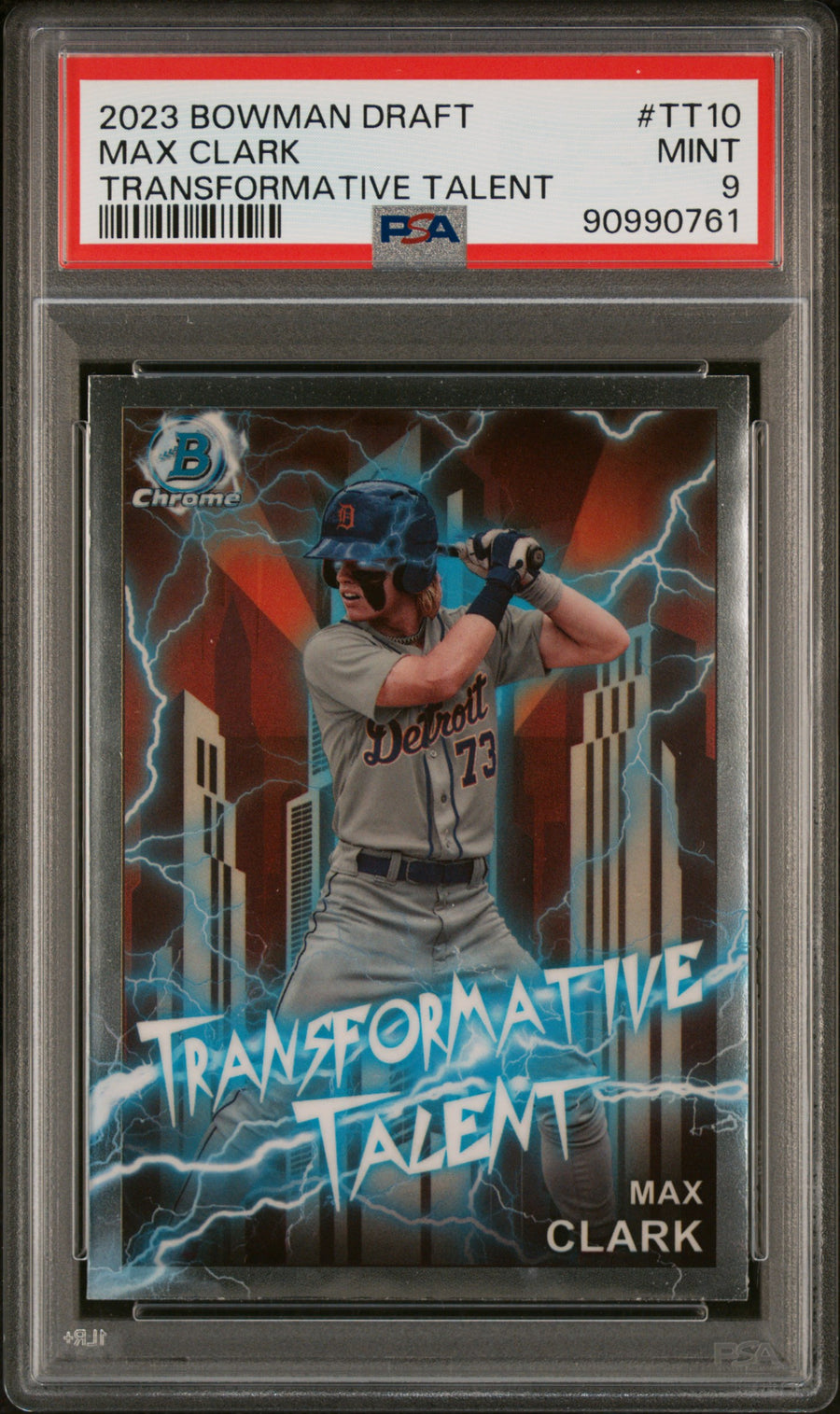 2023 Bowman Draft Transformative Talent #TT10 Max Clark PSA 9 — Front