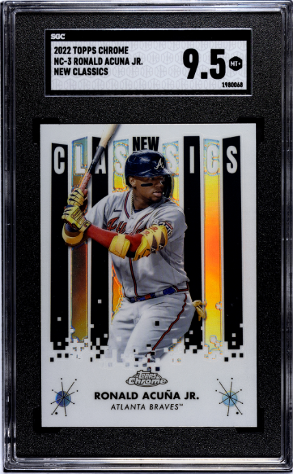 2022 Topps Chrome #NC-3 Ronald Acuna Jr. New Classics SGC 9.5 — Front