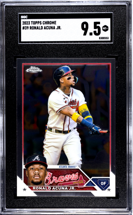 2023 Topps Chrome #39 Ronald Acuna Jr. SGC 9.5 — Front