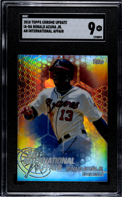 2018 Topps Chrome Update #IA-RA Ronald Acuna Jr. An International Affair SGC 9 — Front