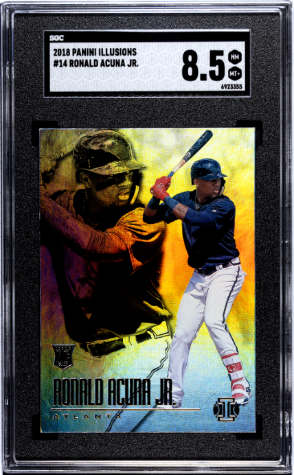 2018 Panini Illusions #14 Ronald Acuna Jr. RC SGC 8.5 — Front