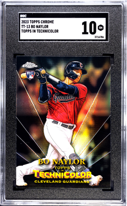 2023 Topps Chrome #TT-13 Bo Naylor Technicolor RC SGC 10 — Front