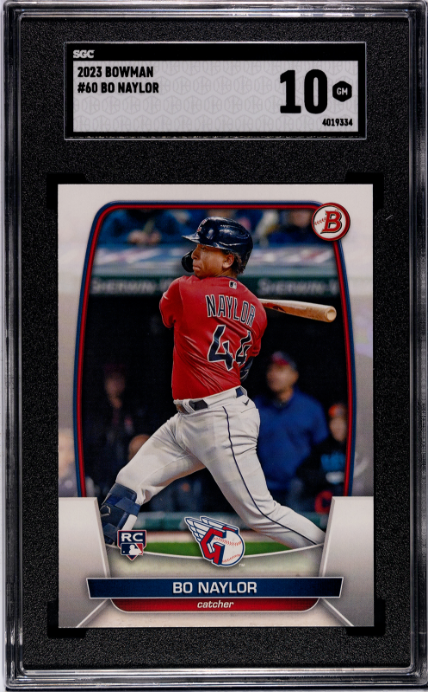 2023 Bowman #60 Bo Naylor RC SGC 10 — Front