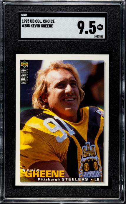 1995 Upper Deck Collector's Choice #255 Kevin Greene SGC 9.5 — Front