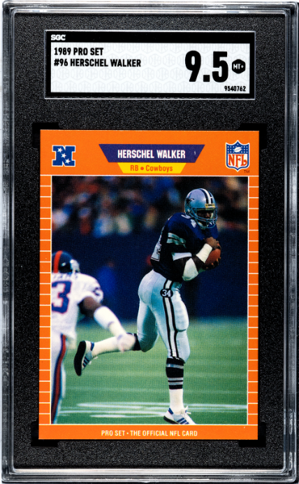 1989 Pro Set #96 Herschel Walker SGC 9.5 — Front
