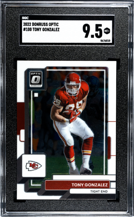 2022 Donruss Optic #100 Tony Gonzalez SGC 9.5 — Front