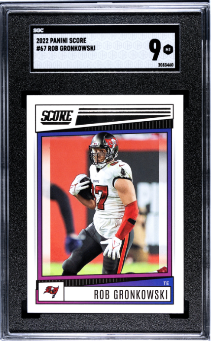 2022 Panini Score #67 Rob Gronkowski SGC 9 — Front