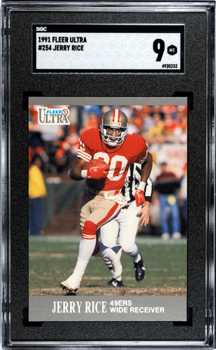 1991 Fleer Ultra #254 Jerry Rice SGC 9 — Front
